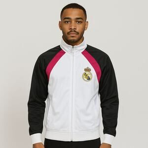 Y2K Style Real Madrid C.F. Adidas Track Jacket Men’s Small Soccer